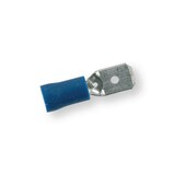 Isolierter Verbinder 6,3x0,8 mm blau